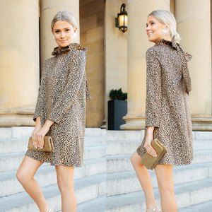 Tuckernuck Daphne Leopard Print Dress | Size XS